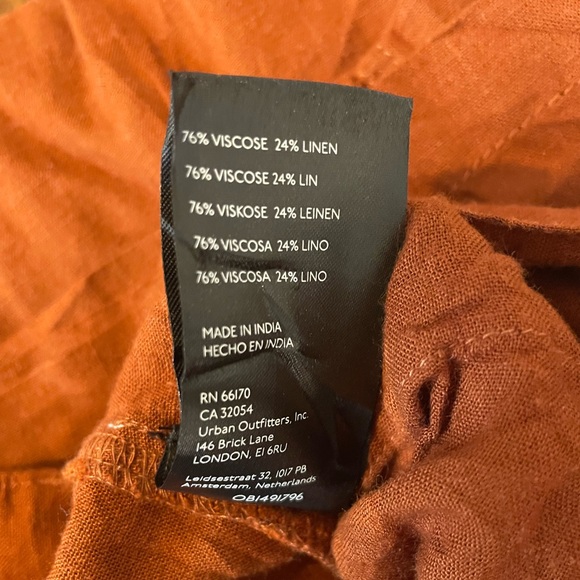 NWT Urban Outfitters Alexa Linen Cargo Pant - Picture 13 of 15